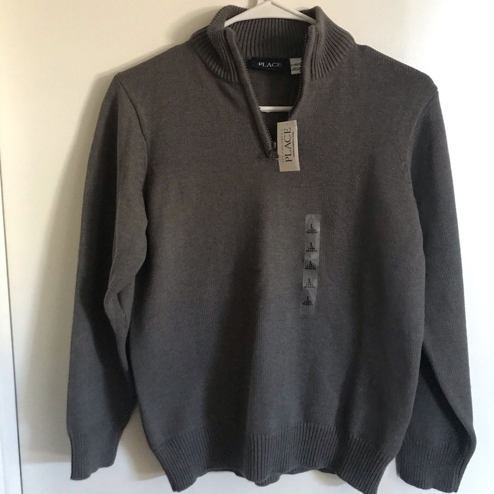 Brand new Cotton blend grey sweater in boys size L